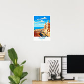 Cadiz Travel Print Wall Art Cadiz Wall Hanging Hom (Thuiskantoor)
