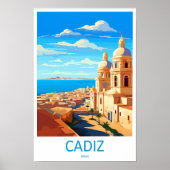 Cadiz Travel Print Wall Art Cadiz Wall Hanging Hom (Voorkant)