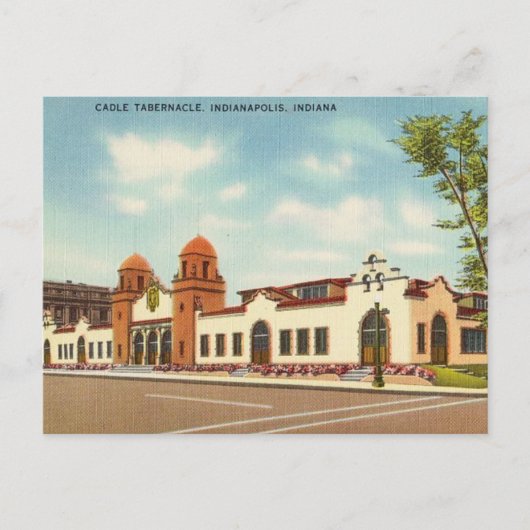 Cadle Tabernacle, Indianapolis, Indiana Briefkaart (Voorkant)