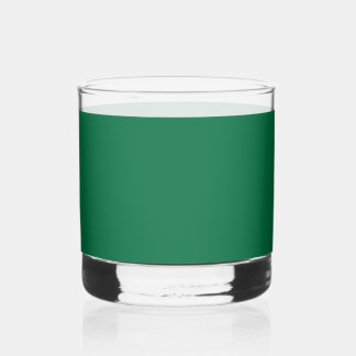 Cadmium green (solid color) whisky glas