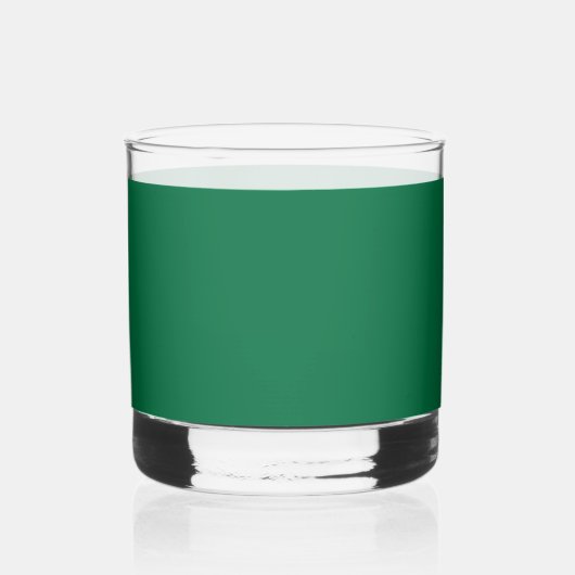 Cadmium green (solid color) whisky glas (Links)