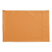 Cadmium orange (solid color)  kussensloop (Achterkant-Rechts)
