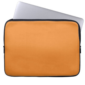 Cadmium orange (solid color) laptop sleeve