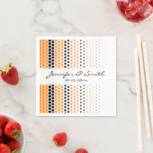 Cadmium Oranje en Black Polka Dot Servetten (Insitu)