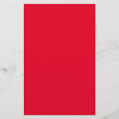 Cadmium Red Solid Color Briefpapier (Voorkant)