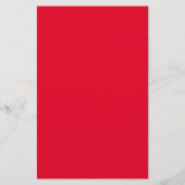 Cadmium Red Solid Color Briefpapier (Achterkant)