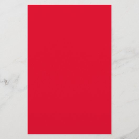 Cadmium Red Solid Color Briefpapier (Achterkant)