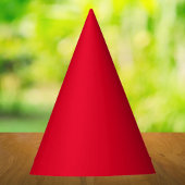 Cadmium Red Solid Color Feesthoedjes