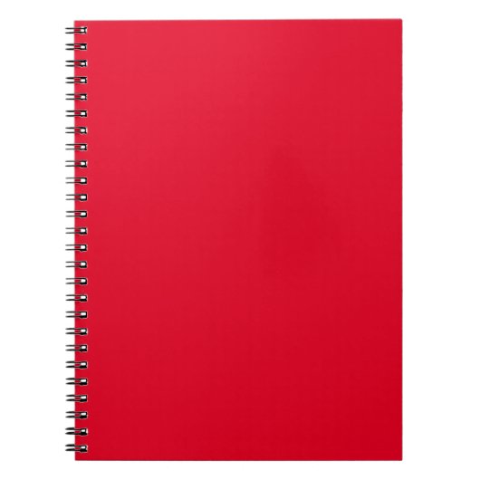 Cadmium Red Solid Color Notitieboek (Voorkant)
