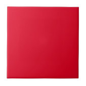 Cadmium Red Solid Color Tegeltje (Voorkant)