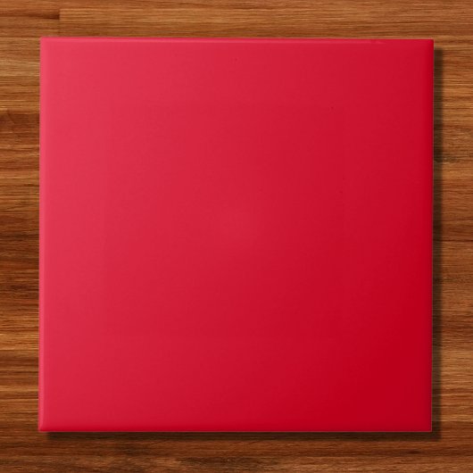 Cadmium Red Solid Color Tegeltje