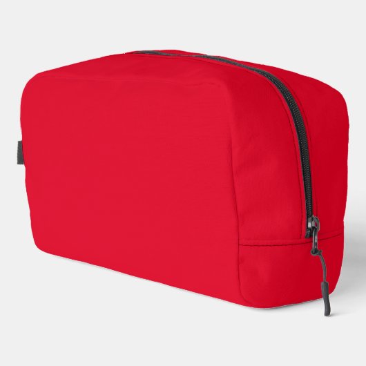 Cadmium Red Solid Color Toilettasje (Rechterhoek)