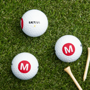 Cadmium Rood Effen Kleur Custom Golfballen