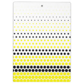 Cadmium Yellow en Black Polka Dot Klembord (Achterkant)