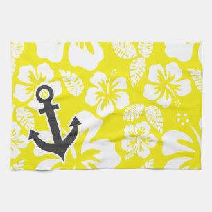 Cadmium Yellow Tropical Hibiscus; Anchor Theedoek