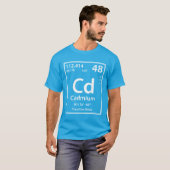 Cadmiumelement (wit) t-shirt (Voorkant volledig)