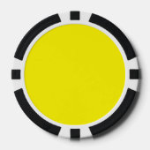 Cadmiumgeel (effen kleur)  poker chips (Voorkant)