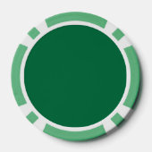 Cadmiumgroen (effen kleur) poker chips (Achterkant)