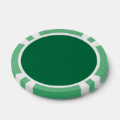 Cadmiumgroen (effen kleur) poker chips (Enkel)