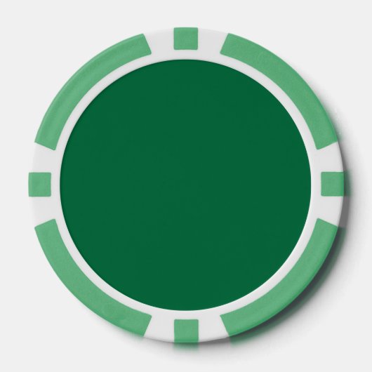 Cadmiumgroen (effen kleur) poker chips (Voorkant)