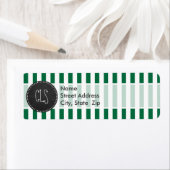 Cadmiumgroene strepen; Retrokrijtbord Etiket (Insitu)