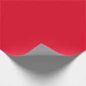 Cadmiumrood effen kleur cadeaupapier (Hoek)