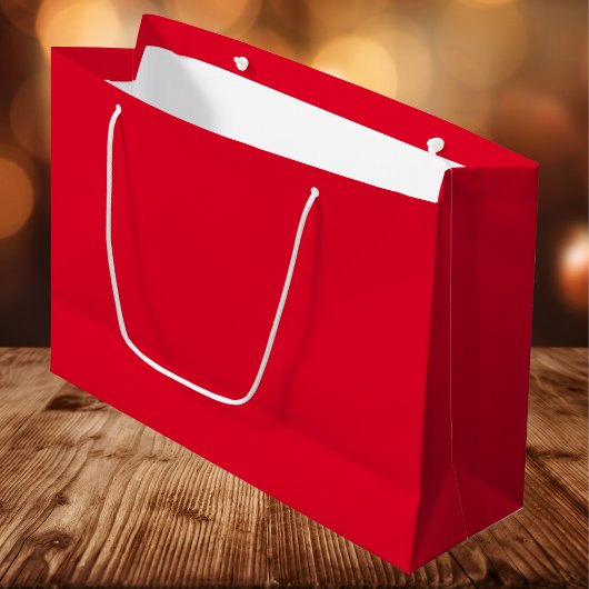 Cadmiumrood effen kleur groot cadeauzakje