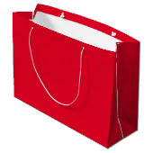 Cadmiumrood effen kleur groot cadeauzakje (Achterkant Gekanteld)