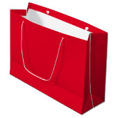 Cadmiumrood effen kleur groot cadeauzakje (Voorkant Gekanteld)
