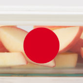 Cadmiumrood effen kleur labels (Aangebracht)