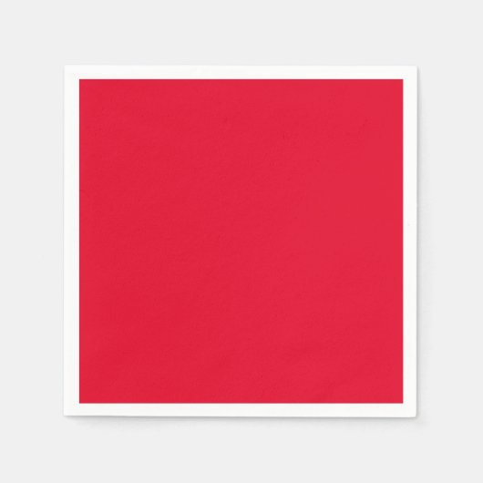 Cadmiumrood effen kleur servet (Voorkant)