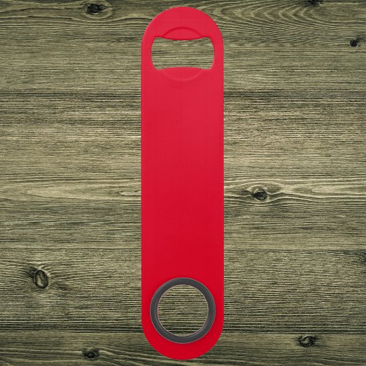 Cadmiumrood effen kleur speed flessenopener