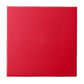 Cadmiumrood effen kleur tegeltje (Voorkant)