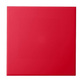 Cadmiumrood effen kleur tegeltje