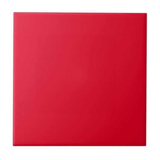 Cadmiumrood effen kleur tegeltje (Voorkant)
