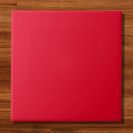 Cadmiumrood effen kleur tegeltje