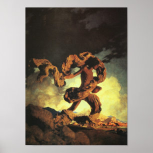 Cadmus die de Tanden van de Draak, Maxfield Poster