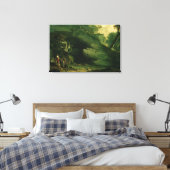 Cadmus en Dragon Canvas Afdruk (Insitu (Slaapkamer))