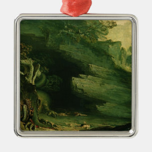 Cadmus en Dragon Metalen Ornament