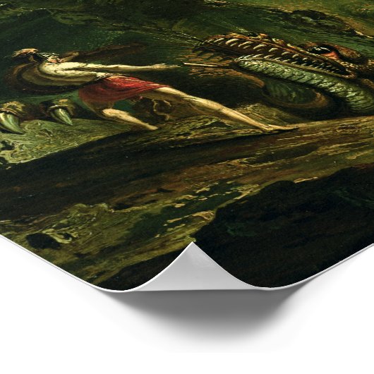 Cadmus en Dragon Poster (Hoek)