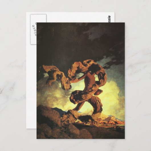 Cadmus Sowing the Dragon's Teeth, Maxfield Parrish Briefkaart (Voorkant / Achterkant)