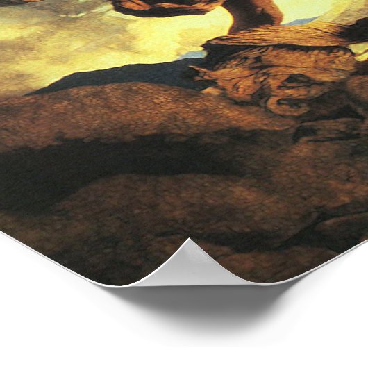 Cadmus Sowing the Dragon's Teeth, Maxfield Parrish Poster (Hoek)