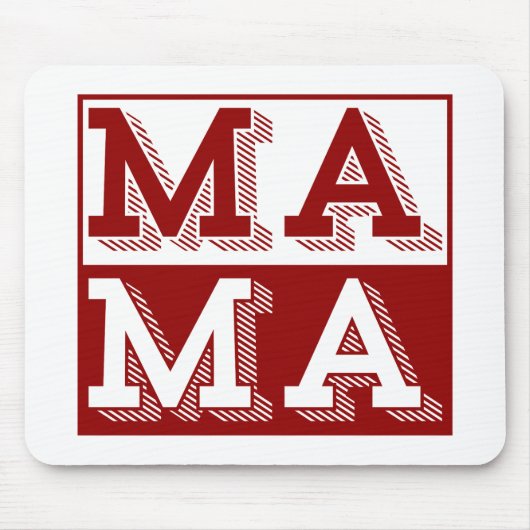 CADO typografie MOEDERDAG CADO Muismat (Voorkant)
