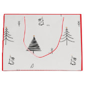 CADOTAS KONIJN EN KERSTBOOM  GROOT CADEAUZAKJE (Voorkant)