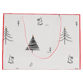 CADOTAS KONIJN EN KERSTBOOM  GROOT CADEAUZAKJE