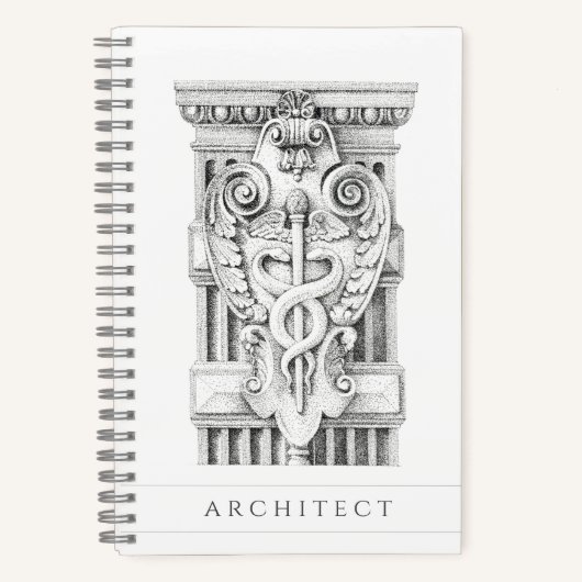 CADUCEUS 5.5x8.5 Spiraalvormig Notitieboek (Voorkant)