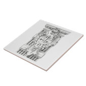 CADUCEUS 6x6 Keramische Tegel Tegeltje (Zijkant)