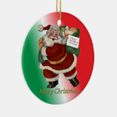 Caduceus Aangepaste kerstversiering Keramisch Ornament (Rechts)