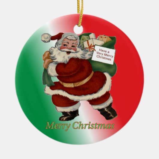 Caduceus Aangepaste kerstversiering Keramisch Ornament (Voorkant)