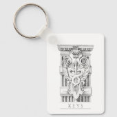 CADUCEUS Aluminium Rechthoek Sleutelhanger (Voorkant)